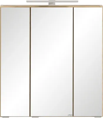 Produktbild von Spiegelschrank >Paris< in Wotaneiche - 60x64x20cm (BxHxT)