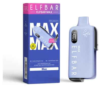 Produktbild von ELFBAR MAX Akku Pod Kit - Blue