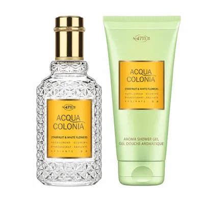 Zdjęcie produktu dla Acqua Colonia 4711 Starfruit & White Flowers 50 ml EdC Zestaw z żelem pod prysznic