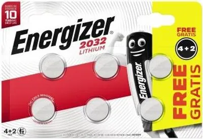 Obrázek produktu pro Energizer ® Knoflíkové baterie Lithium CR2032 3V 4+2 ks/balení.