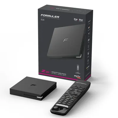 Produktbild von Formuler Z10, Schwarz, AVC, HEVC, MVC, AVS, H.264, H.265, HEVC, MPEG1, MPEG2, MPEG4, VC-1, Realtek, RTD1319, 2400 MHz