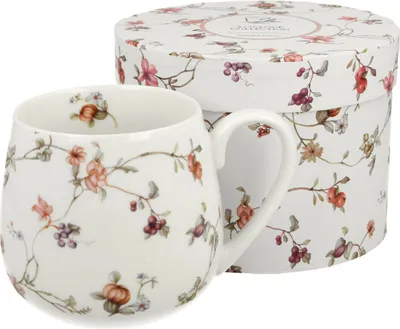 Image de DUO FLORAL Tasse à fût 430 ml SAFA New Bone China Porcelaine