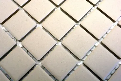 Produktbild von Handmuster Mosaik Fliese Keramik hellbeige unglasiert Duschtasse Bodenfliese MOS18B-1211-R10_m