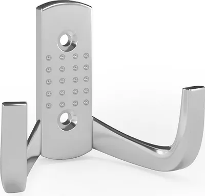 Produktbild von Mantelhaken WP12 Garderobenhaken aus Zamak Kleiderhaken Wandhaken Doppelhaken Chrom glänzend