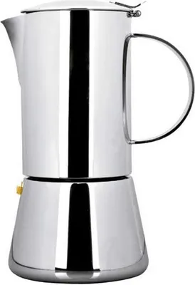 Produktbild von Ibili 620306, Mokka-Kanne, 0,3 l, Edelstahl, Edelstahl, 6 Tassen, Edelstahl