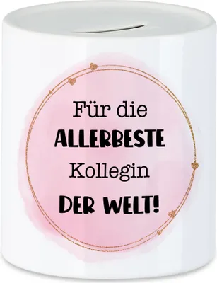 Produktbild von Für die allerbeste Kollegin der Welt Spardose Büro Abschiedsgeschenk Lieblingskollegin Abschied