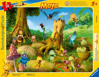 Immagine prodotto di Ravensburger Abenteuer auf der Klatschmohnwiese, Puzzle, Kinderpuzzle, Rahmenpuzzle, Legespiel, 10 Teile, 05670