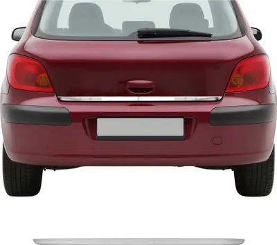 Image de Garniture de Hayon Coffre pour Peugeot 307 2001-2009 acier inox