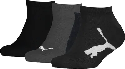 Produktbild von 3er Pack PUMA Kinder BWT Sneakersocken white/grey/black 23-26