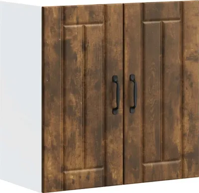 Image de Armoire murale de cuisine Lucca chêne fumé bois ingénierie