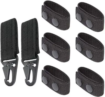 Produktbild von Taktische Riem - 8 Stück 10 Stück - Nylon - Karabinerhaken - Camping Wandern Sport