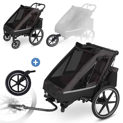 Immagine prodotto di Rimorchio per bici e passeggino 3 in 1 ABC Design Tour