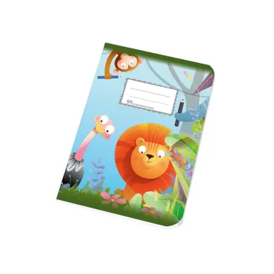 Produktbild von 511 - Notizbuch A5 Linie 10 l. - Schüler - 2 Hilfslinien