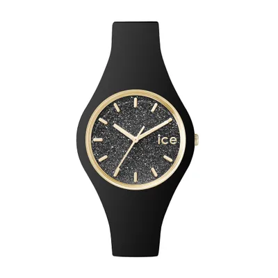 Produktbild von Ice-Watch ICE GLITTER Black Small Uhr Damenuhr Kautschuk schwarz