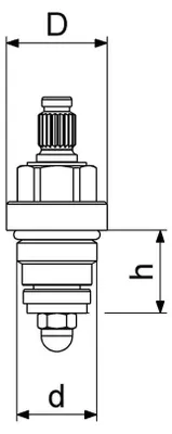 Produktbild von Schlösser Armaturen SANITAER-OBERTEIL DN10, 3/8"