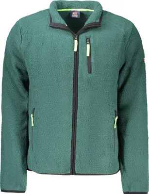 Produktbild von Grünes Herren-Sweatshirt mit Reißverschluss und Taschen-Details