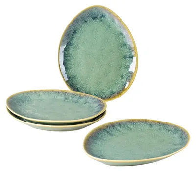 Immagine prodotto di Set di piatti da colazione in porcellana - 20 x 17 cm, per 4 persone