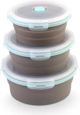 Produktbild von 3-teiliger Mikrowellenbehälter-Set mit Deckel und Verschlussdosen 350/500/800 ml