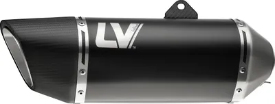 Immagine prodotto di Silenziatore posteriore LeoVince SLIP-ON LV-14 R RACING Black Edition in acciaio inox nero, tappo in carbonio e paracalore per Kawasaki Z 900 / A2 anno 2017-2024