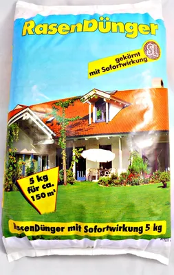 Produktbild von RasenDünger SL gekörnt mit Sofortwirkung 10kg 2 x 5kg  für ca. 300 m² NPK-Dünger 12+5+5