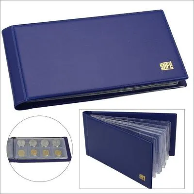 Produktbild von Münzen Taschenalbum Einband blau