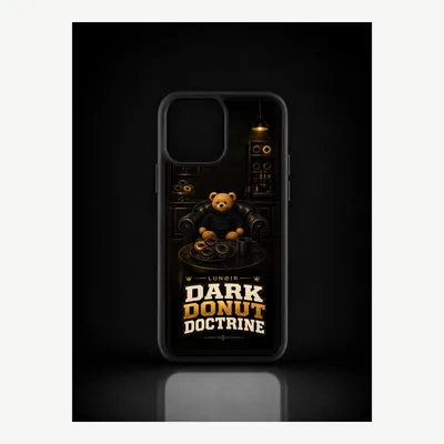 Productafbeelding van iPhone 12 Pro Max hoesje, telefoonhoesje, beschermhoesje, case met donutmotief – LUNØIR ©