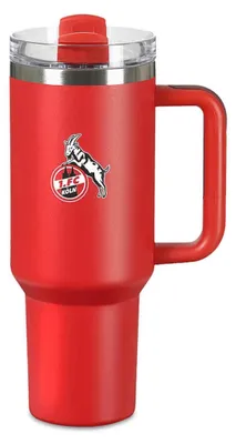 Produktbild von 1. FC Köln Edelstahl Trinkbecher "Rot" (1,2 L)