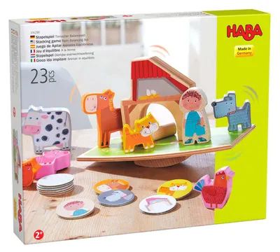 Produktbild von HABA Kleinkindwelt Stapelspiel Tierischer Balanceakt 1306288001