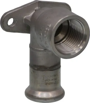 Produktbild von VSH XPress Edelstahl R2716, Deckenwinkel 90° IG, kurze Bauform 22mm x 3/4"