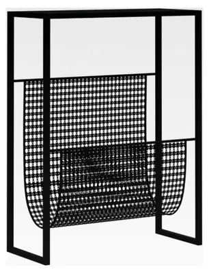 Produktbild von Zeitschriftenständer aus Stahl, Schwarz, 35x15x45cm