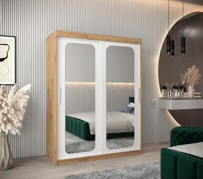 Obrázek produktu pro Zrcadlová skříň DONICELA 2 - 150 cm, artisan / bílá