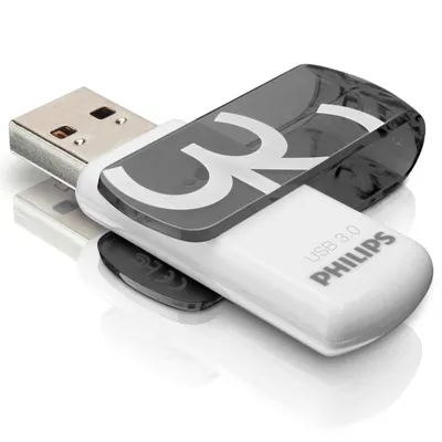 Produktbild von Philips USB-Stick 3.0, 32GB, Vivid Edition, 2er Pack, Farbe: Grau