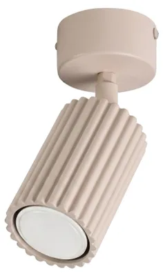 Zdjęcie produktu dla Plafon KARBON 1 taupe 1xGU10 10W aluminium 18x7x7cm Sollux Lighting