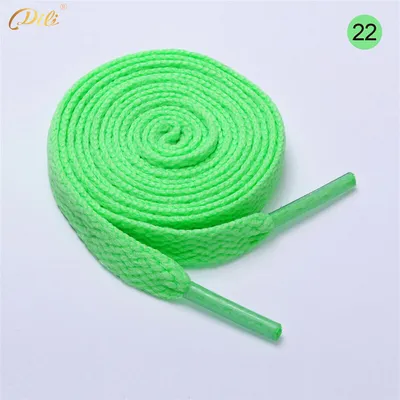 Produktbild von Schnürsenkel flach 120 cm 22# neogrün (hell) 8 mm breit