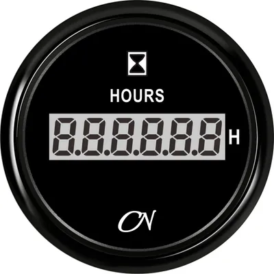 Produktbild von CN-Instrument Digital 57mm Ø Serie : schwarz/schwarz Betriebsstundenzähler