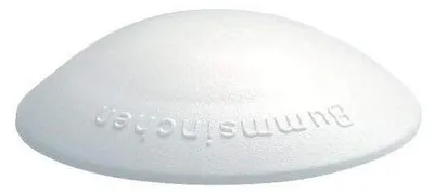 Image de 10 butoirs de porte blancs, Ø 40 mm, hauteur : 12 mm, en plastique, à coller ou à visser, butoirs de porte 15003