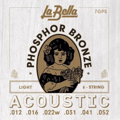 Produktbild von La Bella 7GPS Phosphor Bronze Saiten für Akustikgitarre