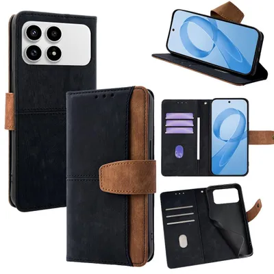 Produktbild von Handy Hülle Klapphülle Xiaomi Poco F8 Pro RFID Schutz mit Kartenfach Schwarz