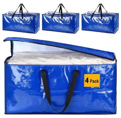 Produktbild von Set von 4 großen Aufbewahrungsboxen mit Deckel für Umzüge