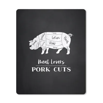 Produktbild von MuchoWow® Mauspad Mousepad Schwein - Fleisch - Küche 30x40 cm - Mousepads - Maus Mat - Pad - Mausunterlage - Mausmatten