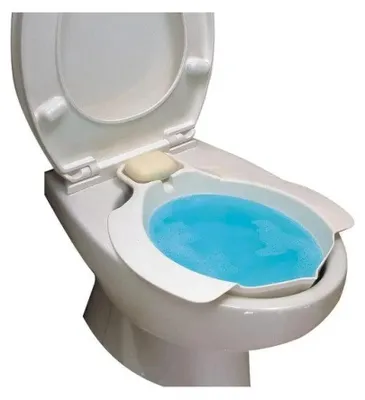 Produktbild von Herdegen Bidet-Aufsatz für Toilette, aus weißem Kunststoff, 370 mm Breite