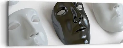 Produktbild von Bild auf Leinwand - Leinwandbild - Venedig Maske Schauspieler Theater - 90x30cm - Wand Bild - Wanddeko - Leinwanddruck - Bilder - Kunstdruck - Leinwand bilder - Wandkunst - AB90x30-2208