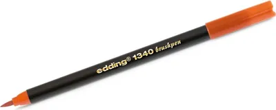 Produktbild von Pinselmaler edding 1340 Brushpen tangerine Packung mit 10 Stück
