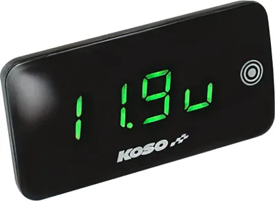 Immagine prodotto di Voltmetro termometro Koso Slim New Generation verde