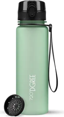 Zdjęcie produktu dla Butelka na napoje uberBottle softTouch z sitkiem, 500 ml / Kiwi Green / 720DGREE