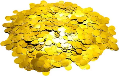 Produktbild von Rundes goldenes Tischkonfetti - 50 g/6000 Stück - Metallisch-goldenes Konfetti für Partydekoration (Ø 1,5 cm)