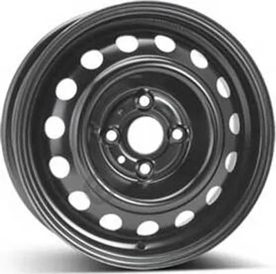 Productafbeelding van 14-inch stalen velg ALCAR, 14" x 5", 4x100 boutgaten, ET45, 54.00mm naafdiameter, zwarte velg