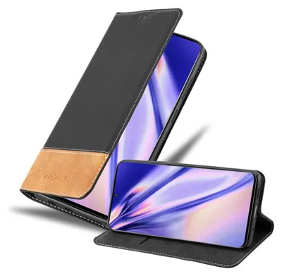 Produktbild von Cadorabo Hülle für Samsung Galaxy S20 Schutzhülle in Schwarz SHandyhülle Book Case Etui Kunstleder