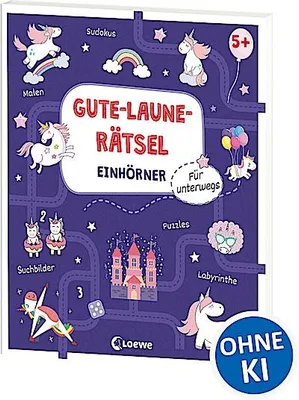 Immagine prodotto di Gute-Laune-Rätsel für unterwegs - Einhörner