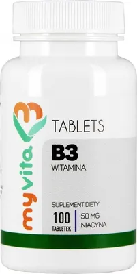 Produktbild von MyVita Vitamin B3 50 mg, 100 Tabletten - Niacin, Vitamin PP